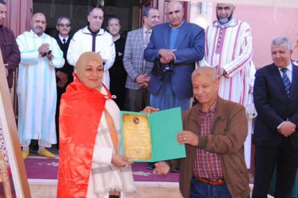 مشاركة مميزة للفنانة التشكيلية إيمان بن إبراهيم في المهرجان الدولي بمراكش