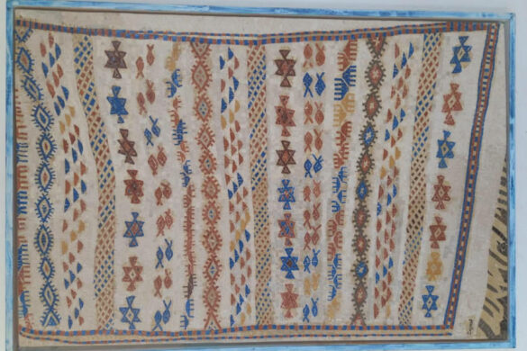 لوحة فنية من الفسيفساء للفنان التشكيلي العالمي الطيب زيود