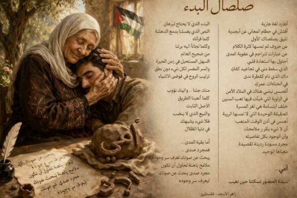 زاهر الأسعد / فلسطين: نصّ بعنوان “صلصال البدء”