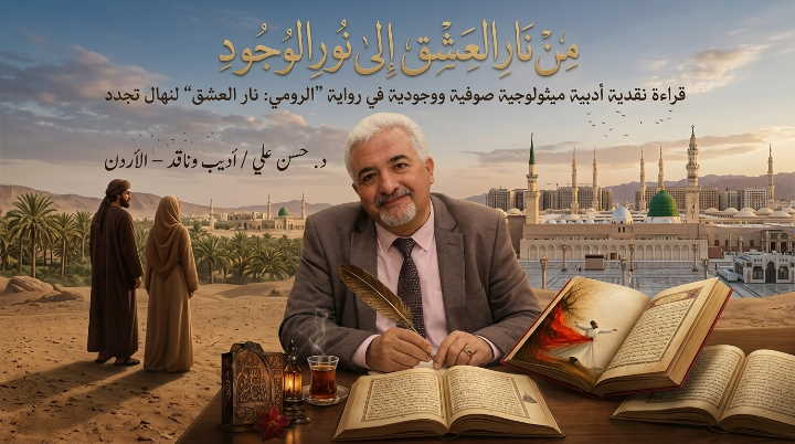 من نار العشق إلى نور الوجود: قراءة نقدية أدبية ميثولوجية صوفية ووجودية في رواية “الرومي: نار العشق” لنهال تجدد بقلم د. حسن علي الفقعاوي